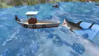 큰 하얀 성난 상어 시뮬레이터 : 바다 세계 Sim Screen Shot 0