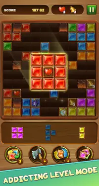 Wood block puzzle - Jewel blast Screen Shot 3