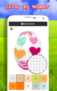 Easter Egg Coloring Game - Color By Number Screen Shot 2