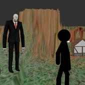 Stickman Trapped Night at Slender Droid