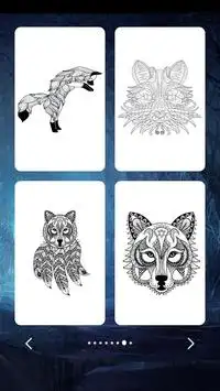 Wolf Coloring Art Game Screen Shot 4