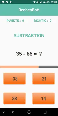 Mathespiel Lernspiel Mathe Training - Rechenflott Screen Shot 4