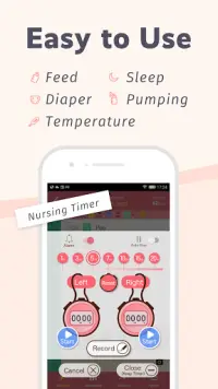 PiyoLog - Newborn Baby Breastfeeding Tracker App Screen Shot 1