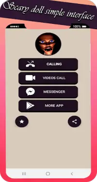 creepy doll video call and chat simulator game Screen Shot 1