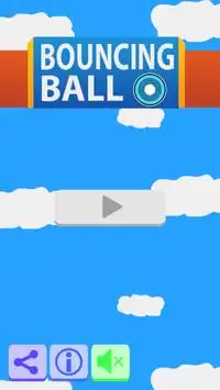 Bouncing Ball - Sky Fall Mode Screen Shot 0