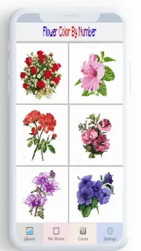 Flower Color By Number, flower Screen Shot 0