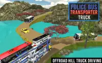 شاحنة نقل حافلة الشرطة Screen Shot 9
