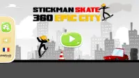 Stickman Skate : 360 Epic City Screen Shot 4