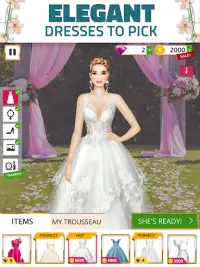 Super Wedding Dress Up Stylist Screen Shot 10