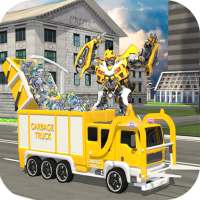 City Garbage Truck Flying Robot-Trash Truck Robot
