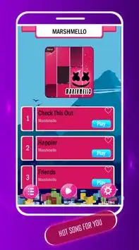 Marshmello Piano Tiles Screen Shot 0