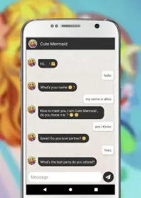 Cute Mermaid chat video & call Mermaid Screen Shot 3