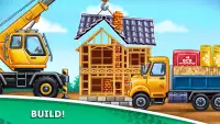 Truck games - build a house Screen Shot 3