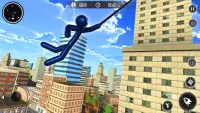 Spider Stickman Rope Hero - Black Hero Vice Town Screen Shot 2
