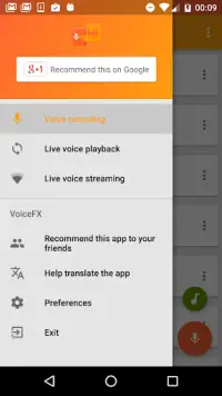 VoiceFX - cambio de voz con ef Screen Shot 1