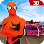 Spider Hero Bat Car Shooting - Free Open City Game