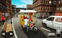 Tuk tuk Chingqi: Taxi stad stunts bestuurder 3D Screen Shot 7