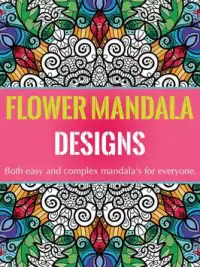 Floral Designs & Flowers Mandalas Coloring Screen Shot 3