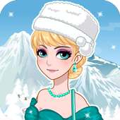 बर्फ रानी पोशाक खेल-लड़कियों खेलों (हिंदी)