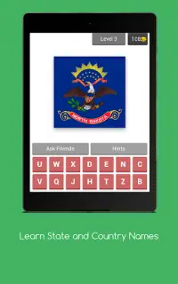 State and Country Flag Quiz Screen Shot 5