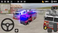 Fire Truck Simulator Screen Shot 1