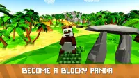 Blocky Panda Simulator - be a bamboo bear! Screen Shot 4