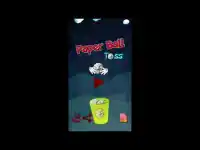 Paper Ball Tossing Flip Throwing to Bin Game Screen Shot 0