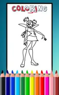 How To Color Winx Club game Screen Shot 2
