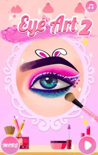 Maquiador de olhos - Jogos de vestir para meninas Screen Shot 0