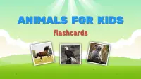 Flashcards for Kids. Animal sounds and puzzles Screen Shot 0