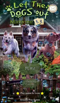 Hidden Mahjong: Let Dogs Out Screen Shot 1