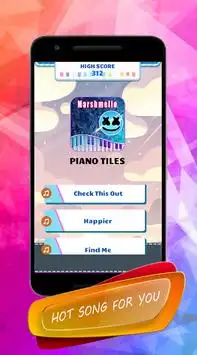 Marshmello - Piano Tiles Screen Shot 0