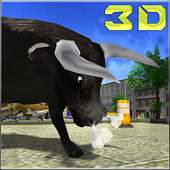 Angry 3D Banteng Serangan Simu