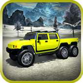 Offroad 6x6 Truck Snow Driving