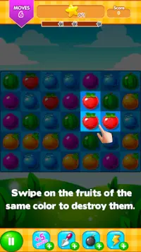 Fruits MashUp. Match 3 Puzzle Game Saga! Addictive Screen Shot 2