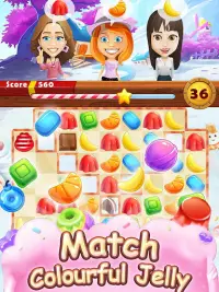 Jelly Paradise: Match & Serve Screen Shot 5