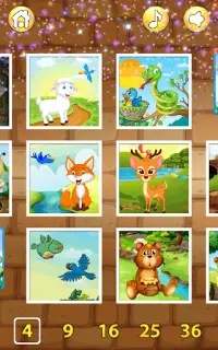 54 Animal Jigsaw Puzzles for Kids 🦀 Screen Shot 1