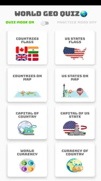 World GK Quiz Game - Flags Maps Currency Geography Screen Shot 0