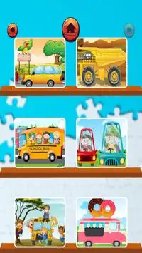 Vehicles for Kids - Jigsaw Puzzle Games Screen Shot 7