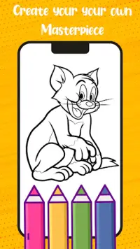 Tom and Mouse Coloring Screen Shot 2