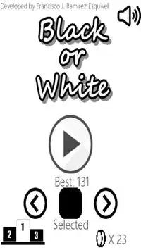 Black or white - Arcade Mobile Game Screen Shot 0