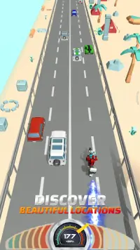 Cartoon Bike Race Game 🏍: Moto Racing Motu Game Screen Shot 2