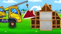 Kids Truck Build a House Games Screen Shot 1