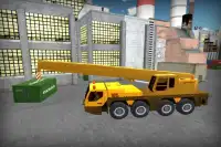 Construction Site Crane Sim 3D Screen Shot 0