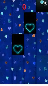 Blue Heart Piano Tiles Screen Shot 4