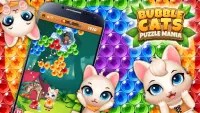 Bubble Cats Shooter POP : Puzzle Mania Screen Shot 1