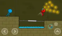 Red and Blue Stickman : Animation Parkour Screen Shot 13