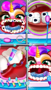 يونيكورن كيتي الأقواس طبيب الأسنان لعبة البنات Screen Shot 4