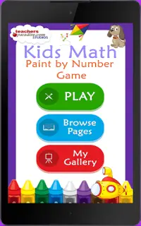 Kids Math Paint by Number Game Screen Shot 4