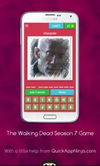 The Walking Dead Season 7 Game. Characters. Quiz. Screen Shot 3